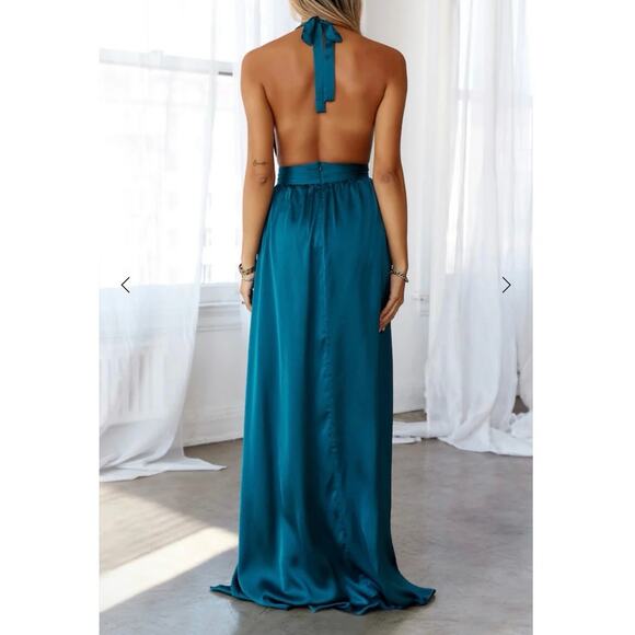 DEAR EMILIA UNDER MY SPELL MAXI DRESS PEACOCK HELLO MOLLY US 6 - Picture 2 of 9